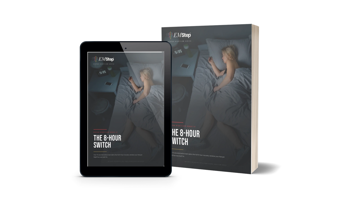 The 8-hour switch: How 10 seconds before bed claims the full 8-hour recovery window your Kenyan NightFlow was built for