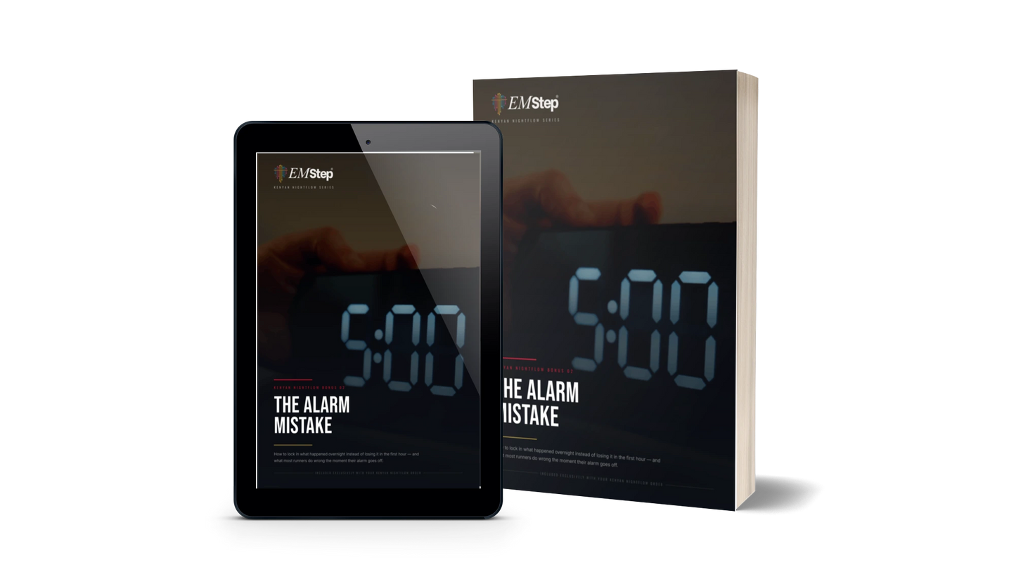 The Alarm Mistake: The mistake most runners make the moment their alarm goes off — that destroys the overnight recovery before they've even left the bed.